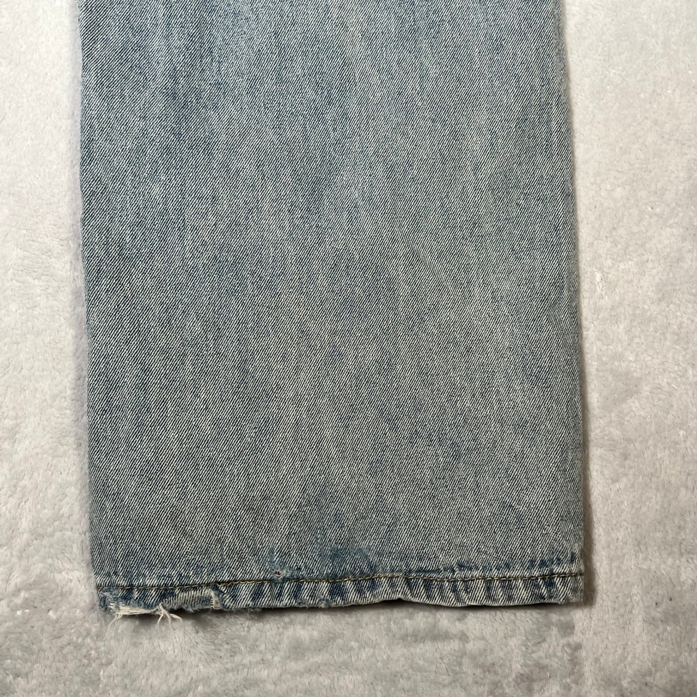 Ashley Mason Bow Jeans Womens Size 9/29 Wide Leg Light Wash Baggy Coquette Boho - Picture 9 of 12
